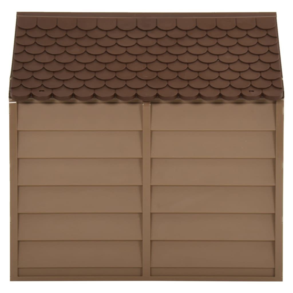 Dog House Brown 71x71.5x68 cm PP