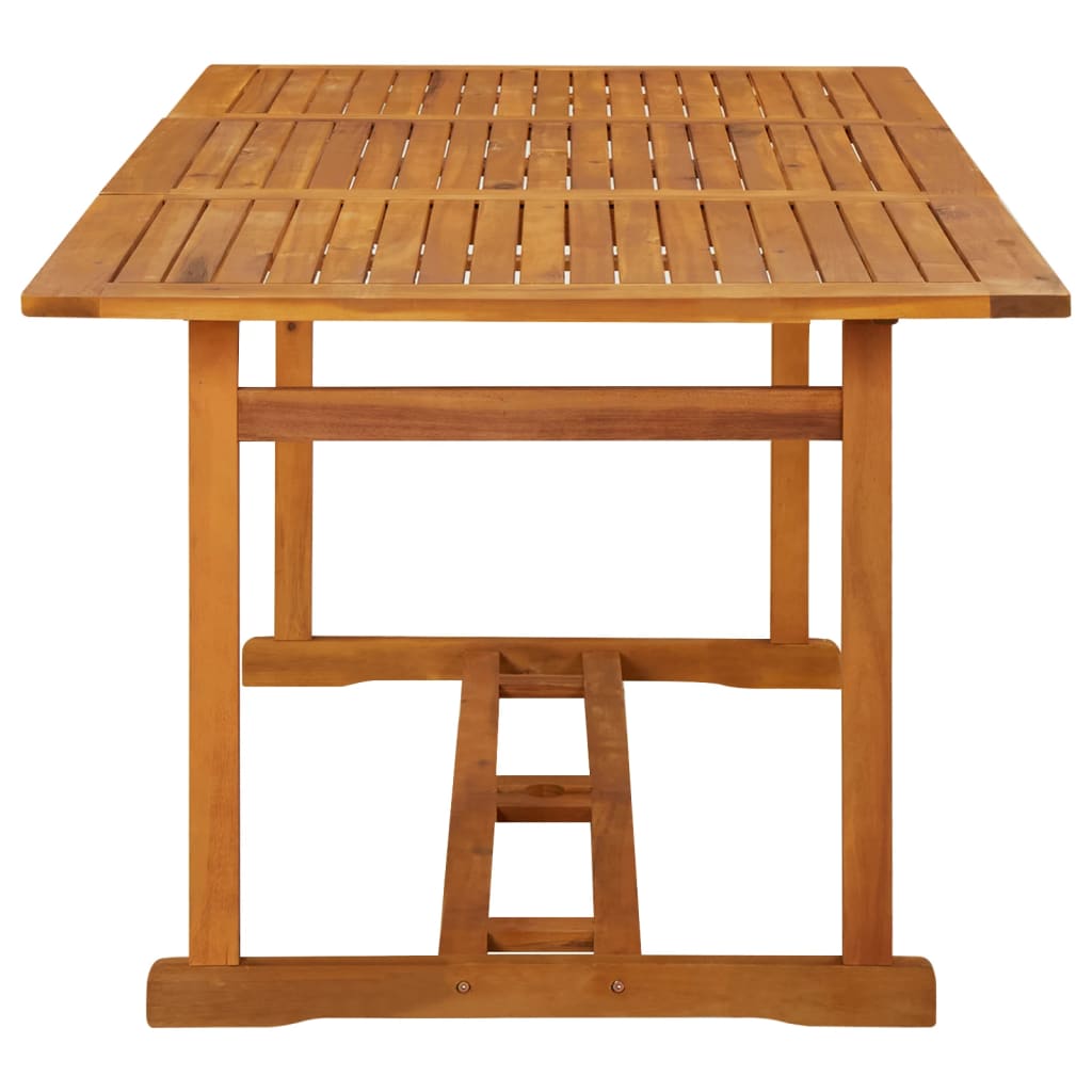 vidaXL Garden Dining Table 180x90x75 cm Solid Acacia Wood