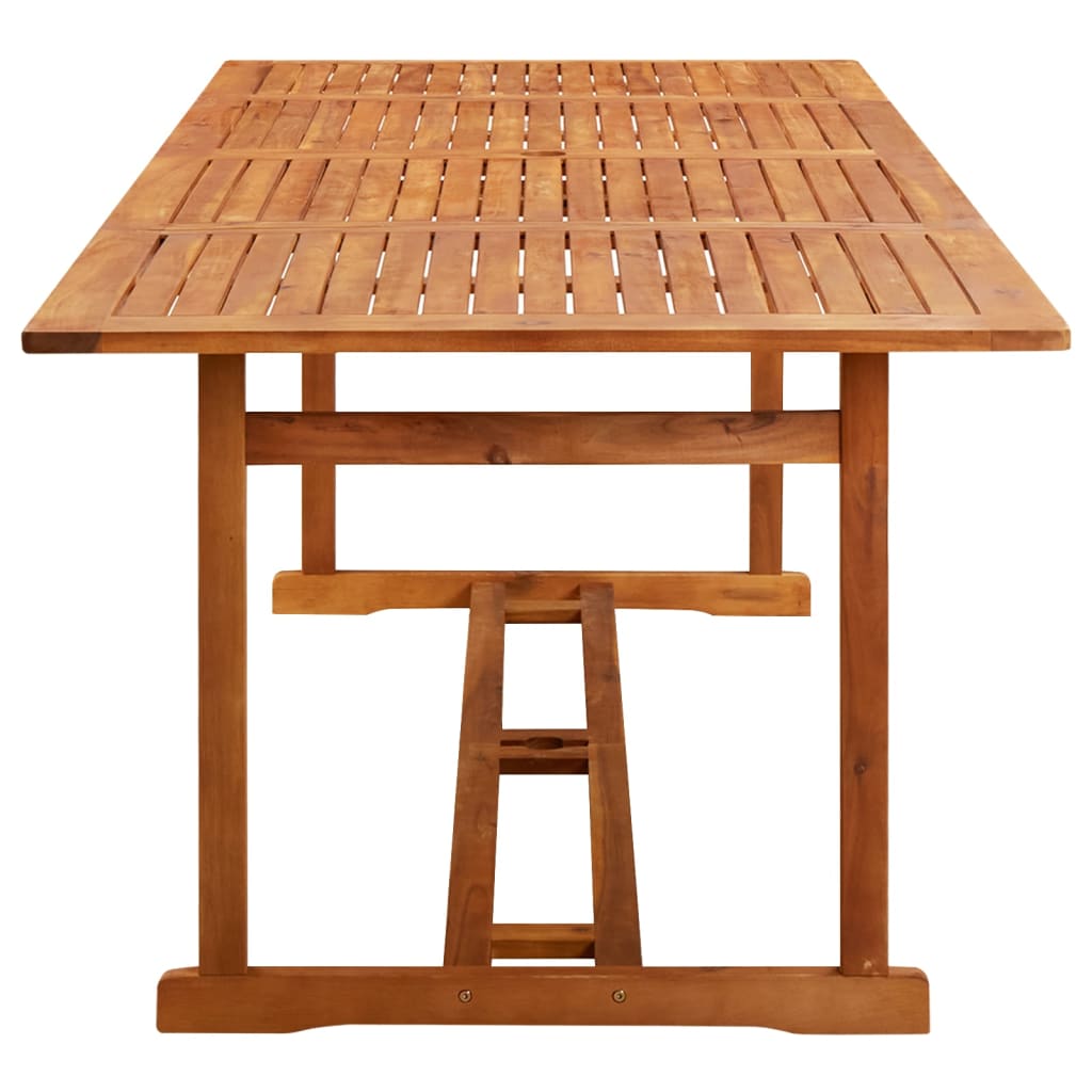 315946 vidaXL Garden Dining Table 220x90x75 cm Solid Acacia Wood