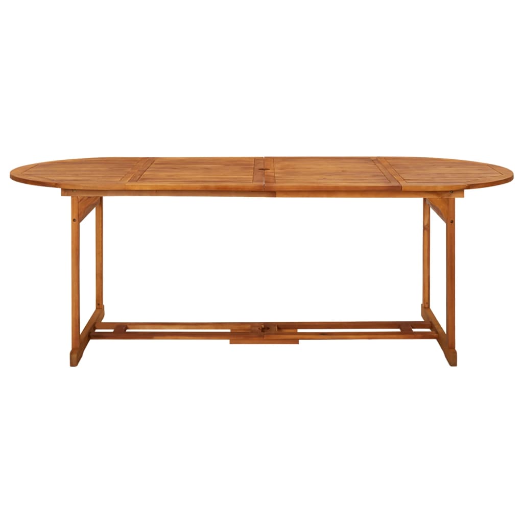 315949 vidaXL Garden Dining Table 220x90x75 cm Solid Acacia Wood