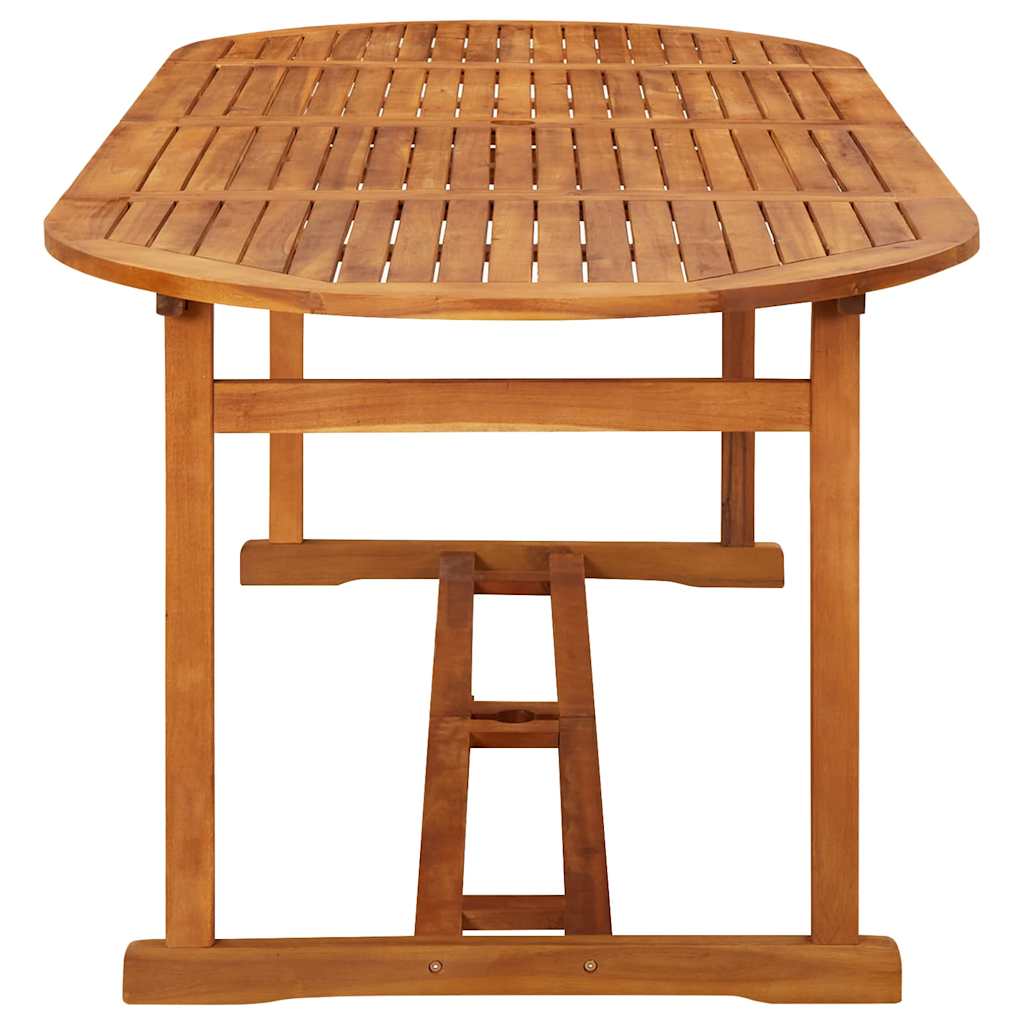 315949 vidaXL Garden Dining Table 220x90x75 cm Solid Acacia Wood