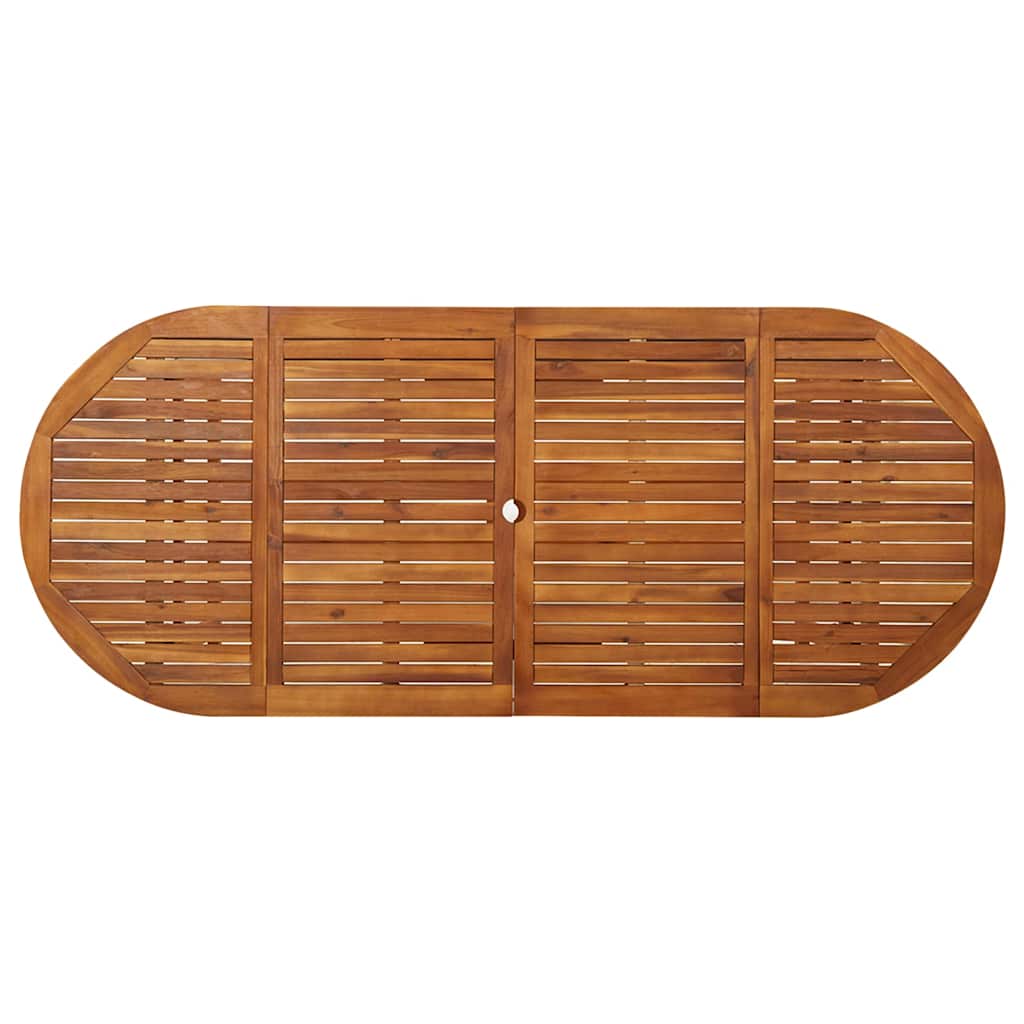 315949 vidaXL Garden Dining Table 220x90x75 cm Solid Acacia Wood