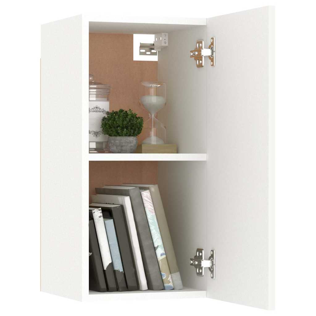 803327 vidaXL 2 Piece TV Cabinet Set White 30,5x30x60 cm Engineered Wood
