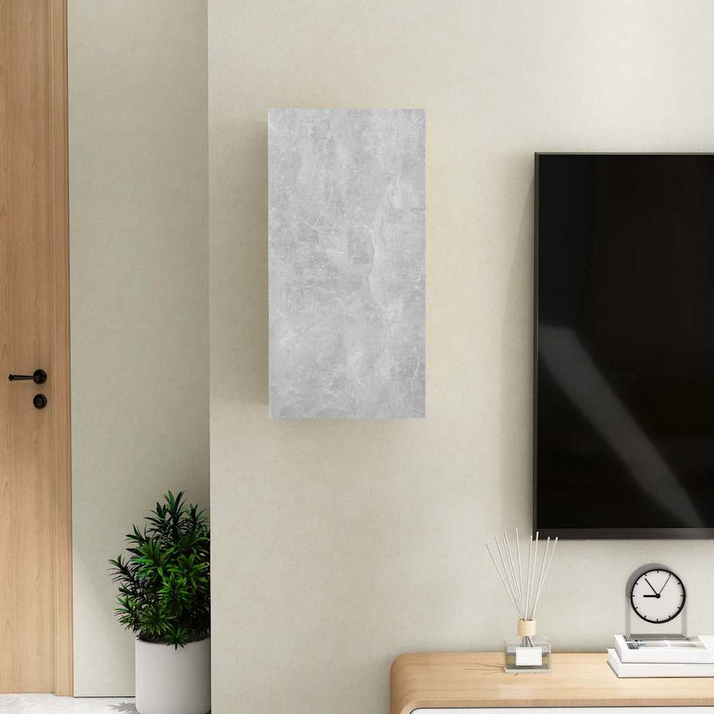 803334 vidaXL TV Cabinet Concrete Grey 30,5x30x60 cm Engineered Wood