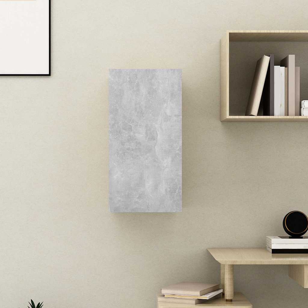 803334 vidaXL TV Cabinet Concrete Grey 30,5x30x60 cm Engineered Wood
