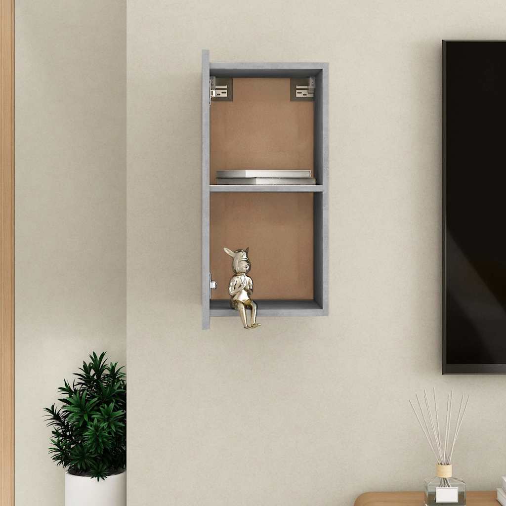 803334 vidaXL TV Cabinet Concrete Grey 30,5x30x60 cm Engineered Wood