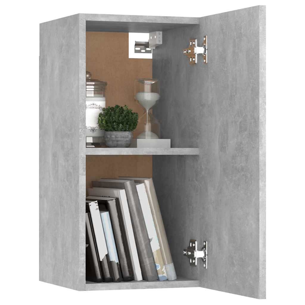 803334 vidaXL TV Cabinet Concrete Grey 30,5x30x60 cm Engineered Wood