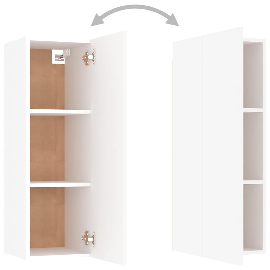 803344 vidaXL TV Cabinet White 30,5x30x90 cm Engineered Wood