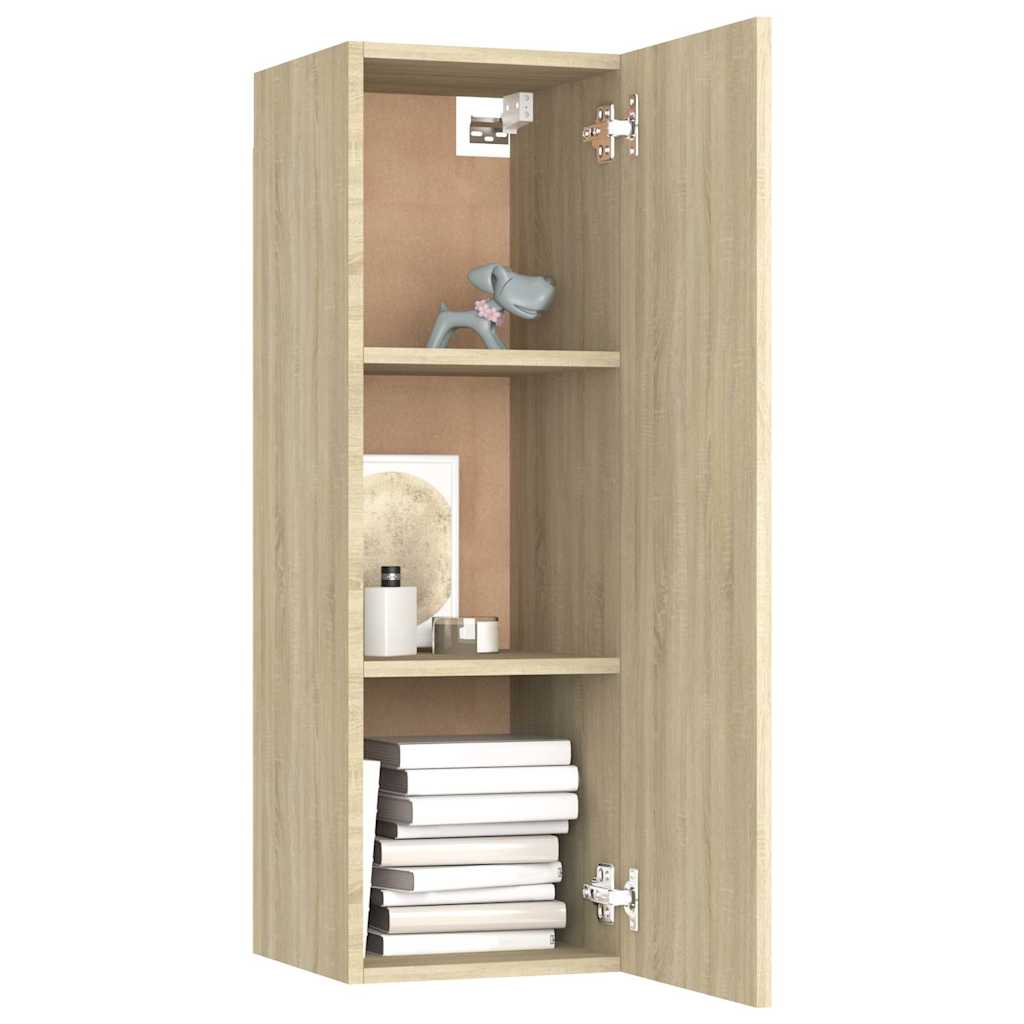 803350 vidaXL TV Cabinet Sonoma Oak 30,5x30x90 cm Engineered Wood