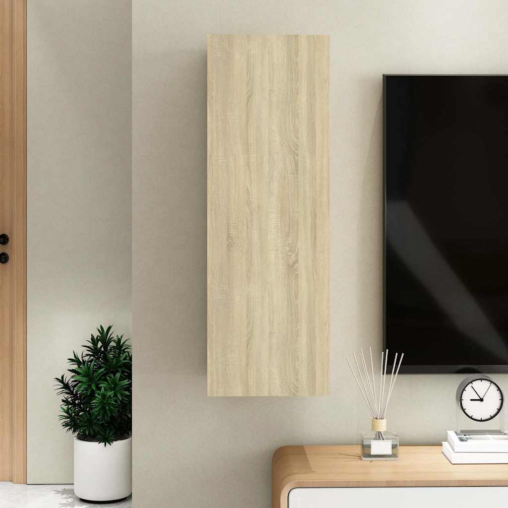 803350 vidaXL TV Cabinet Sonoma Oak 30,5x30x90 cm Engineered Wood