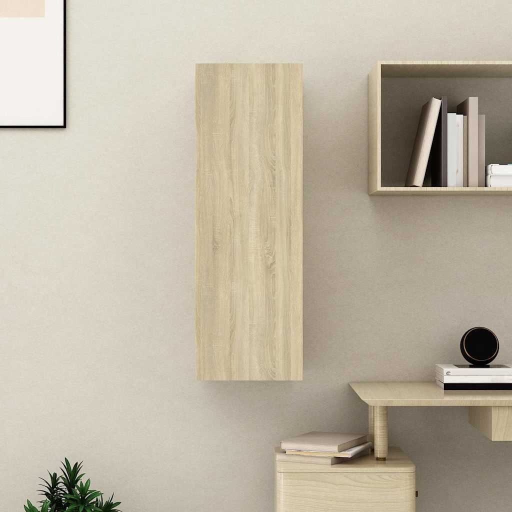 803350 vidaXL TV Cabinet Sonoma Oak 30,5x30x90 cm Engineered Wood