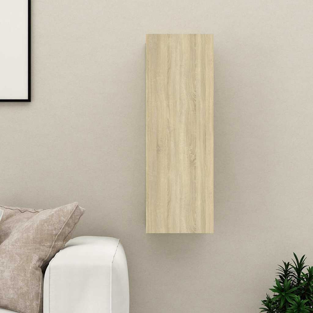 803350 vidaXL TV Cabinet Sonoma Oak 30,5x30x90 cm Engineered Wood