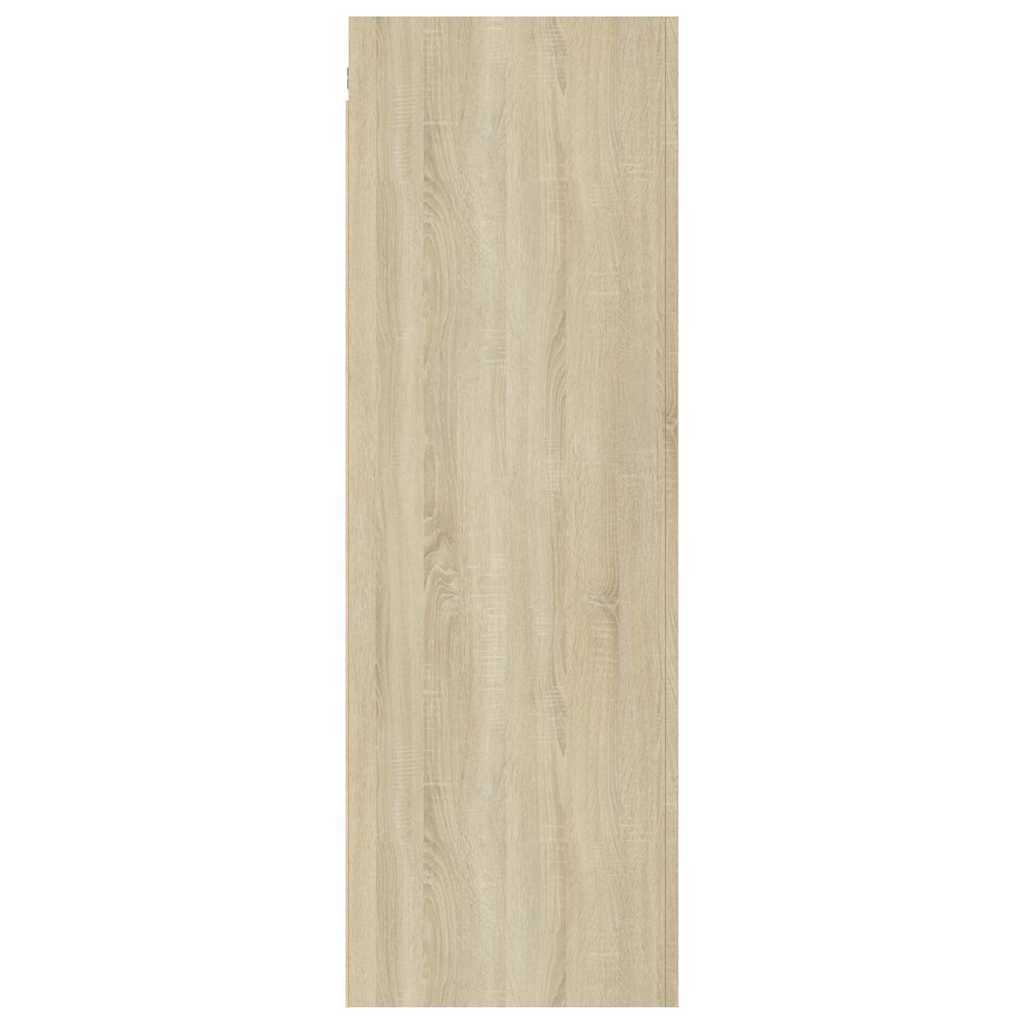803351 vidaXL 2 Piece TV Cabinet Set Sonoma Oak 30,5x30x90 cm Engineered Wood
