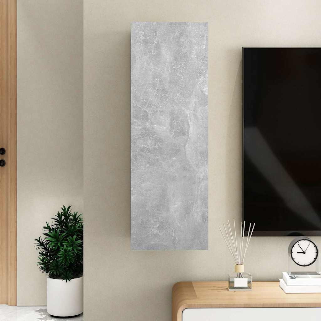 803352 vidaXL TV Cabinet Concrete Grey 30,5x30x90 cm Engineered Wood