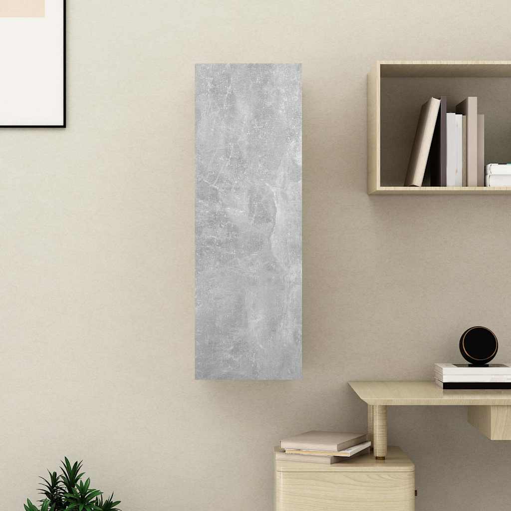 803352 vidaXL TV Cabinet Concrete Grey 30,5x30x90 cm Engineered Wood