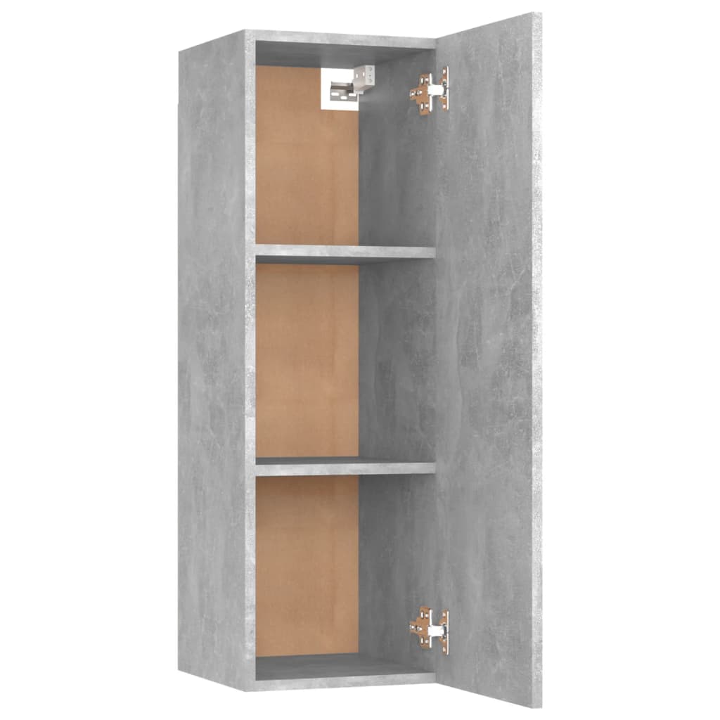 vidaXL TV Cabinets 2 pcs Concrete Grey 30.5x30x90 cm Engineered Wood