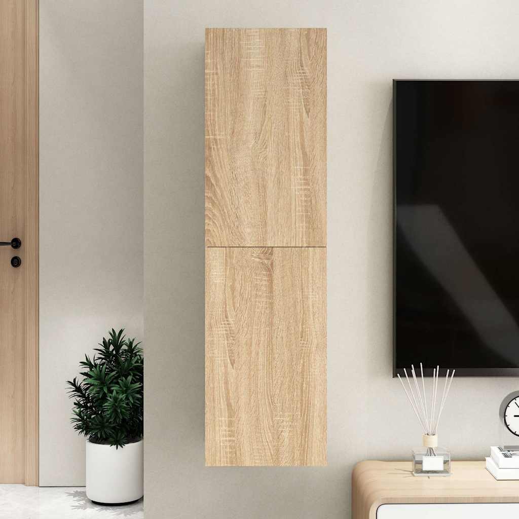 803368 vidaXL TV Cabinet Sonoma Oak 30,5x30x110 cm Engineered Wood