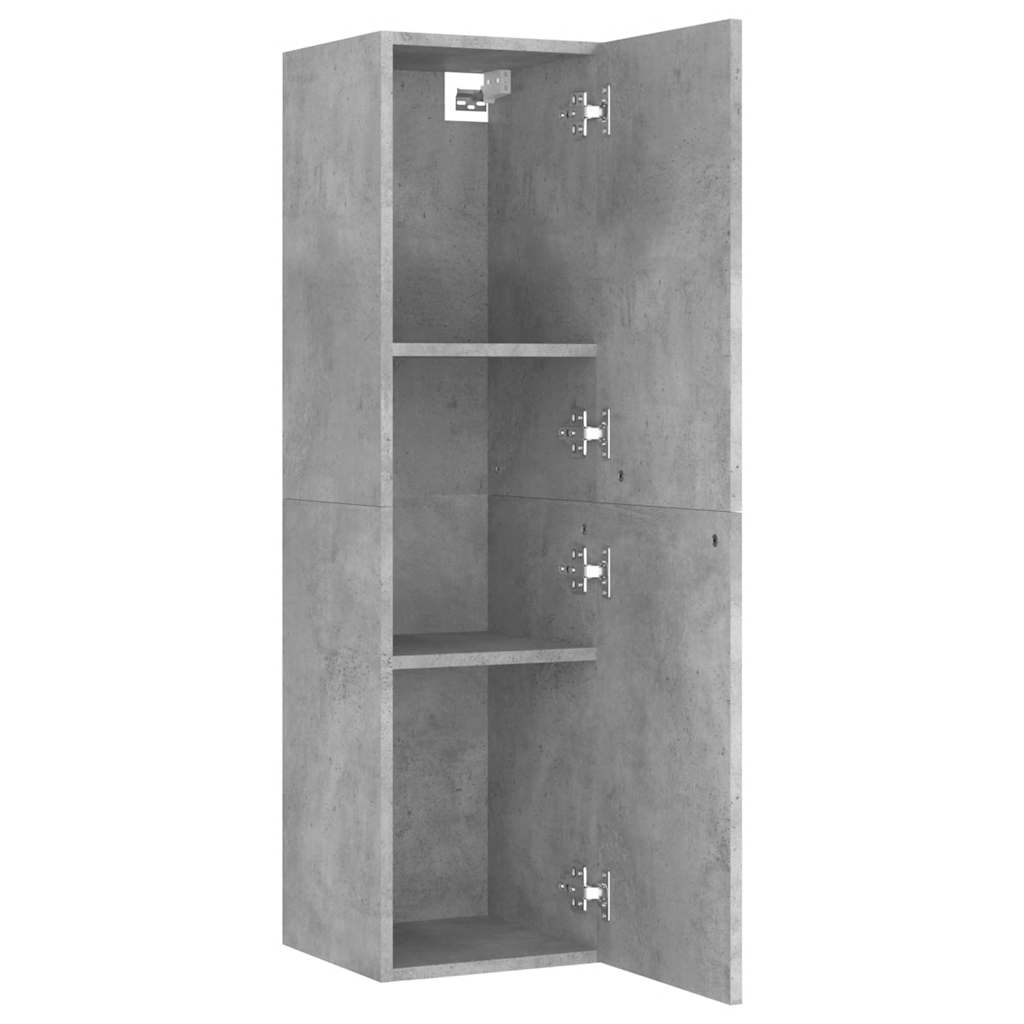 803370 vidaXL TV Cabinet Concrete Grey 30,5x30x110 cm Engineered Wood