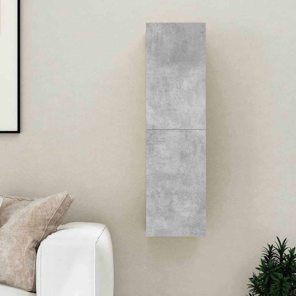 803370 vidaXL TV Cabinet Concrete Grey 30,5x30x110 cm Engineered Wood