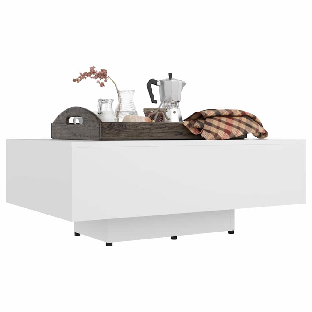 803380 vidaXL Coffee Table White 85x55x31 cm Engineered Wood
