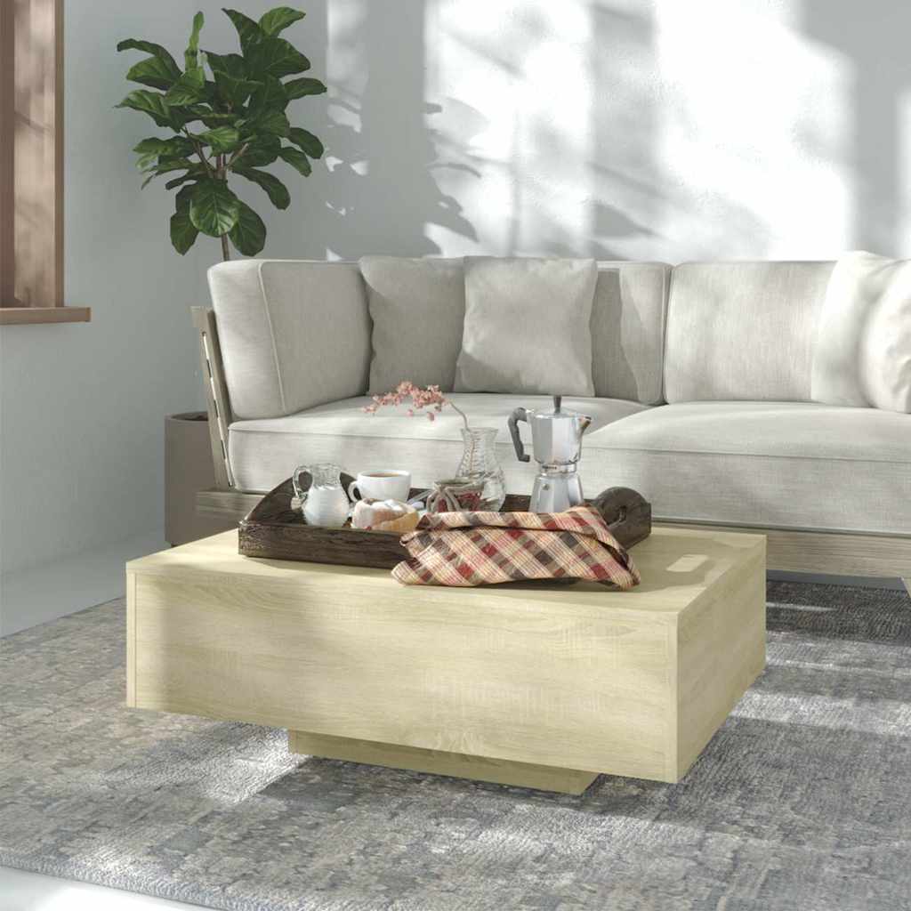 803383 vidaXL Coffee Table Sonoma Oak 85x55x31 cm Engineered Wood