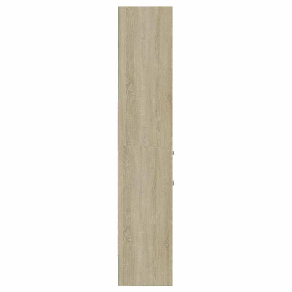 803419 vidaXL Book Cabinet Sonoma Oak 40x35x180 cm Engineered Wood