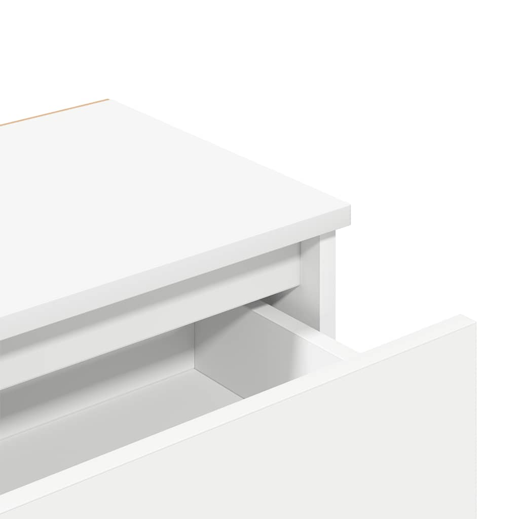 Bedside Cabinet White 40x30x39 cm Engineered Wood
