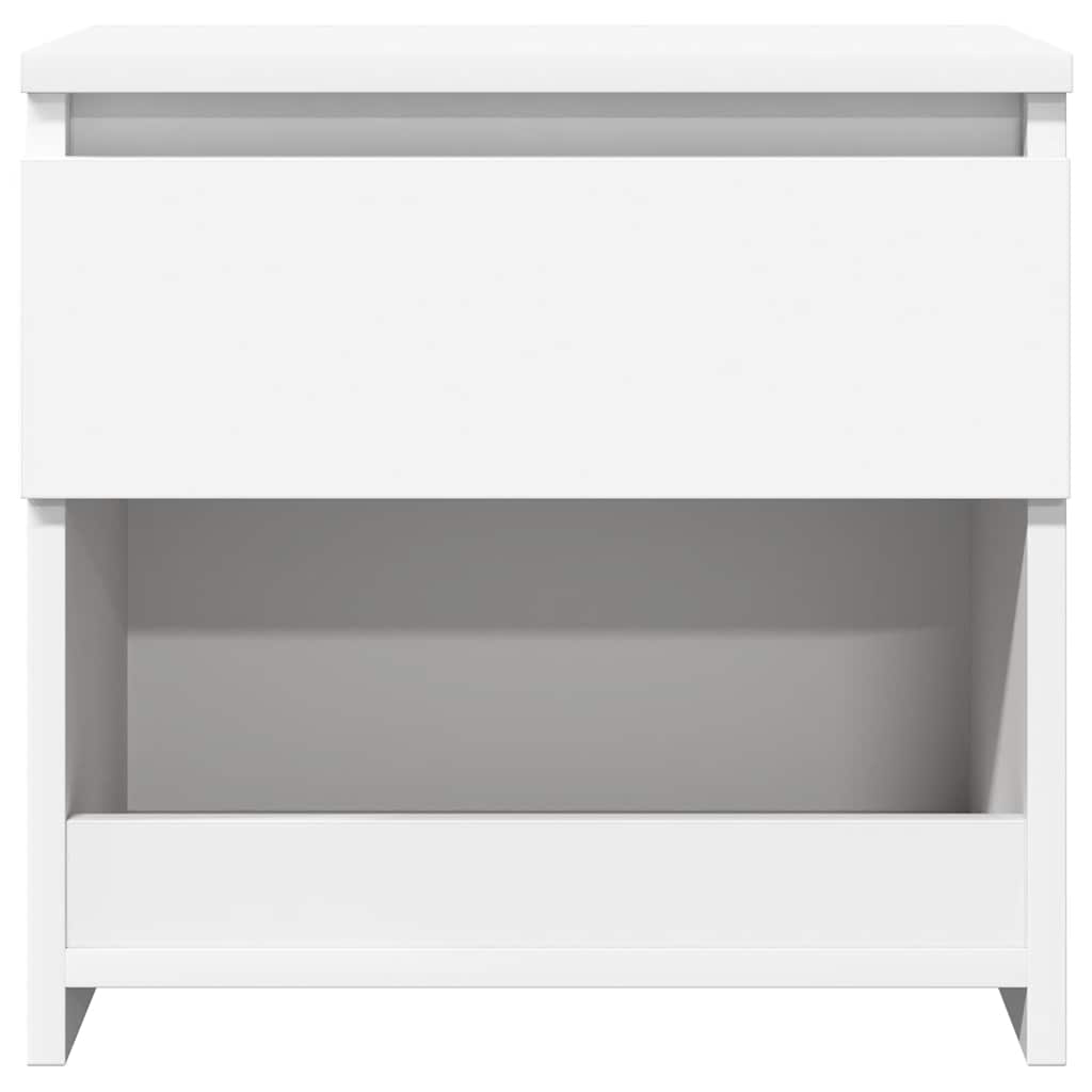 Bedside Cabinets 2 pcs White 40x30x39 cm Engineered Wood
