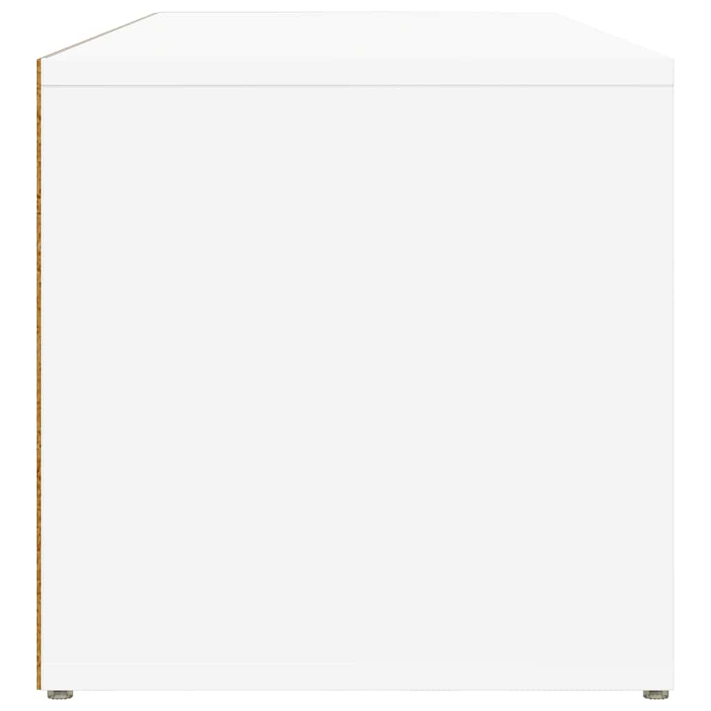 Shoe Storage Bench White 102x35x35 cm Engineered Wood