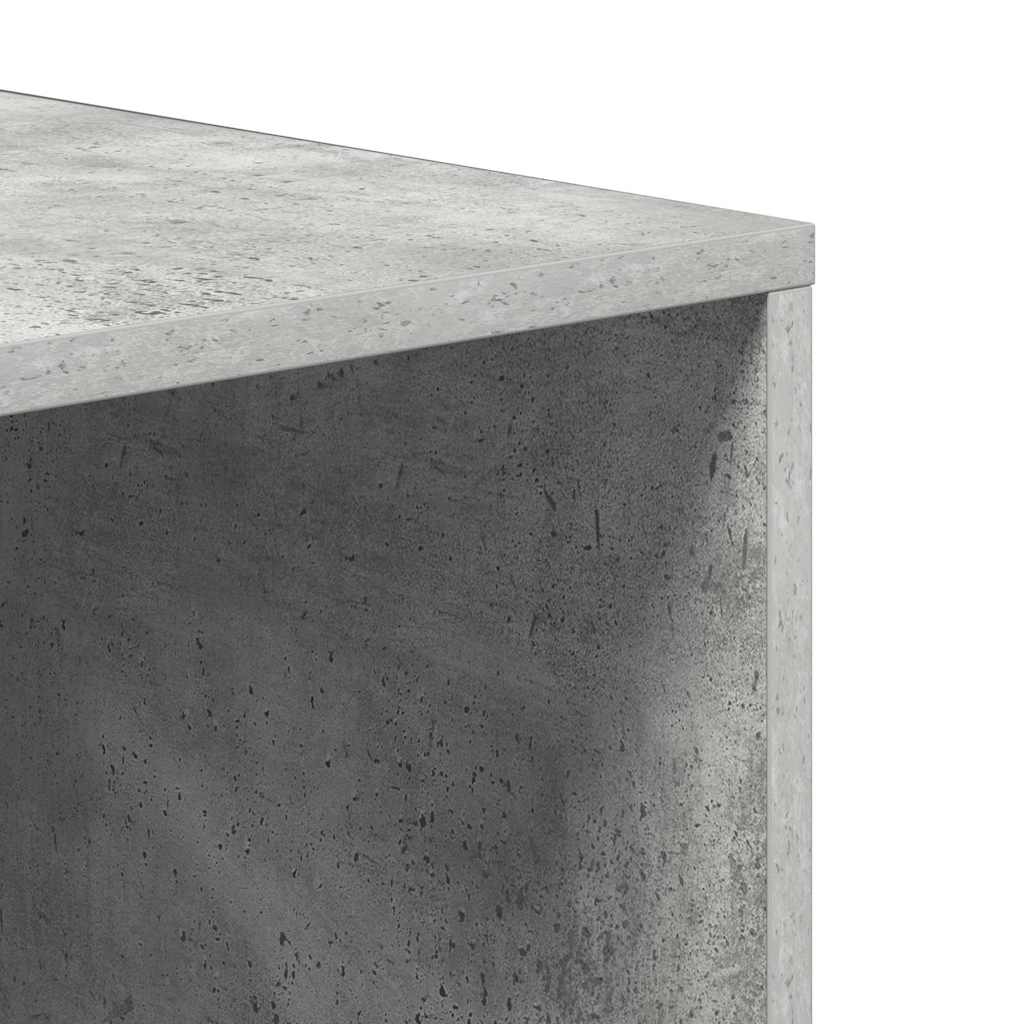 Shoe Storage Bench Concrete Grey 102x35x35 cm Engineered Wood