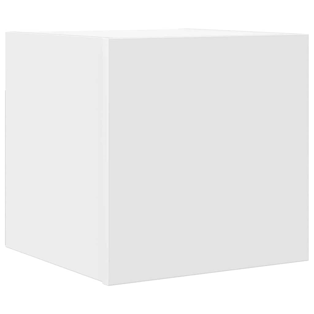 804481 vidaXL Wall Mounted TV Cabinet White 30,5x30x30 cm