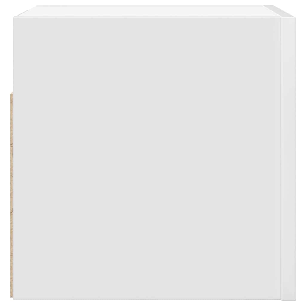 804481 vidaXL Wall Mounted TV Cabinet White 30,5x30x30 cm