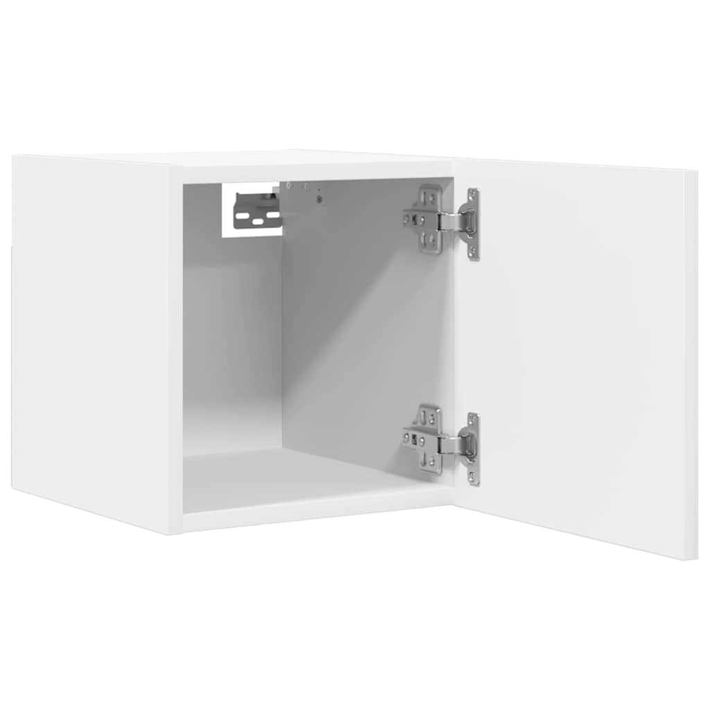 804481 vidaXL Wall Mounted TV Cabinet White 30,5x30x30 cm