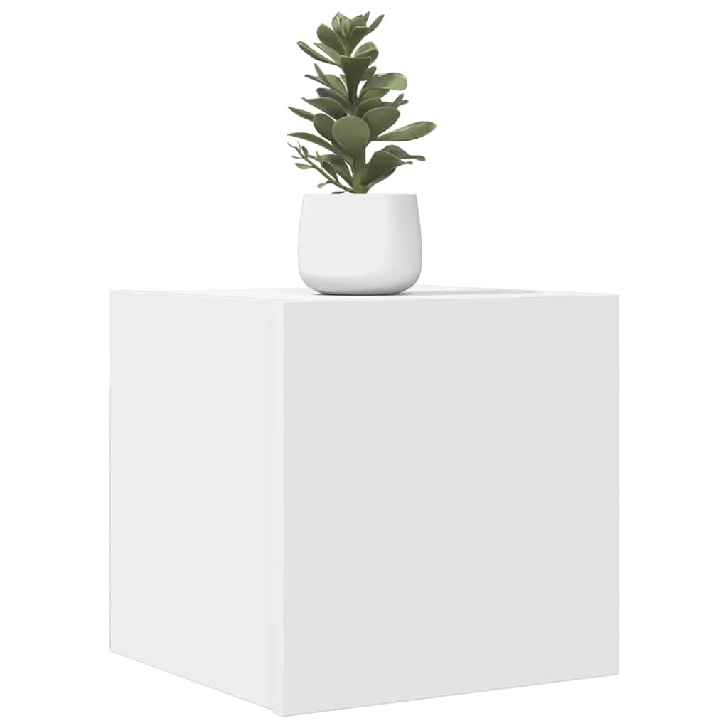 804481 vidaXL Wall Mounted TV Cabinet White 30,5x30x30 cm