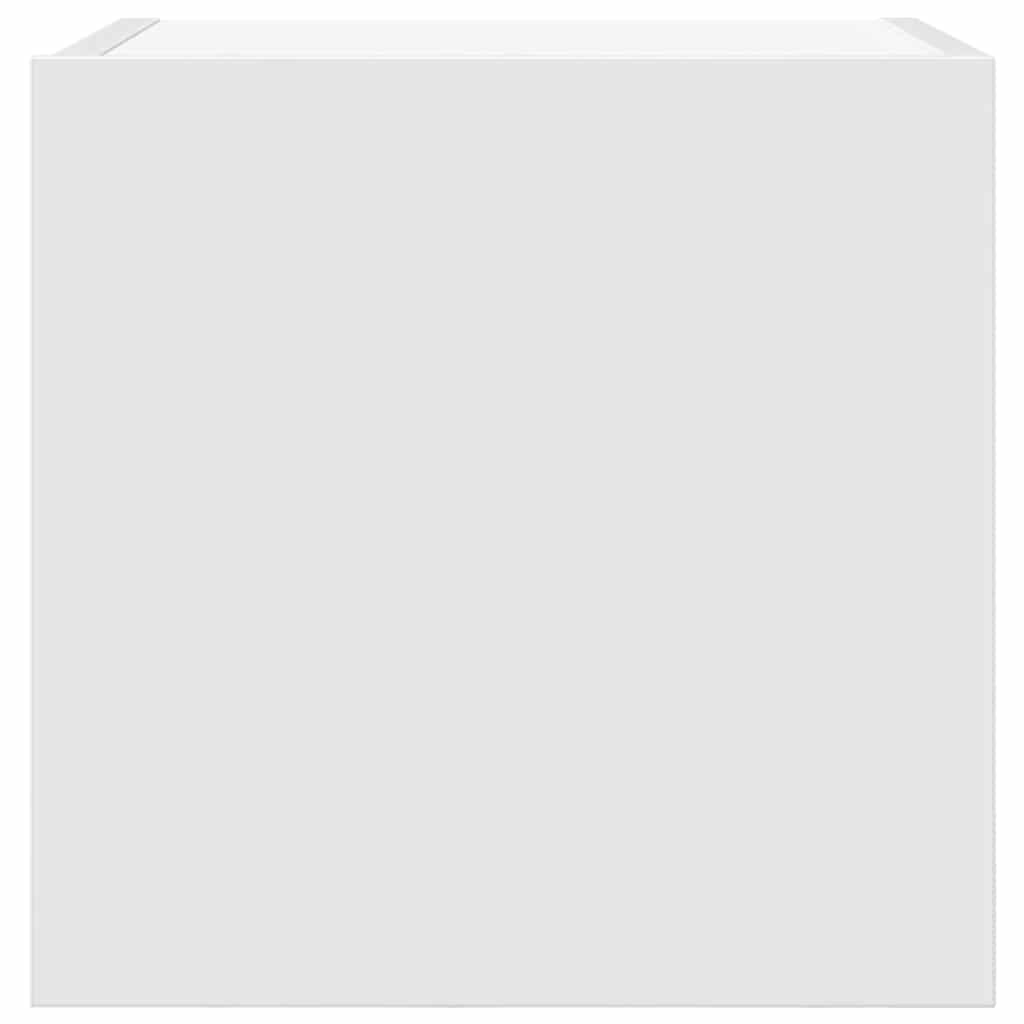 804483 vidaXL 4 Piece Wall-mounted TV Cabinet Set White 30,5x30x30 cm