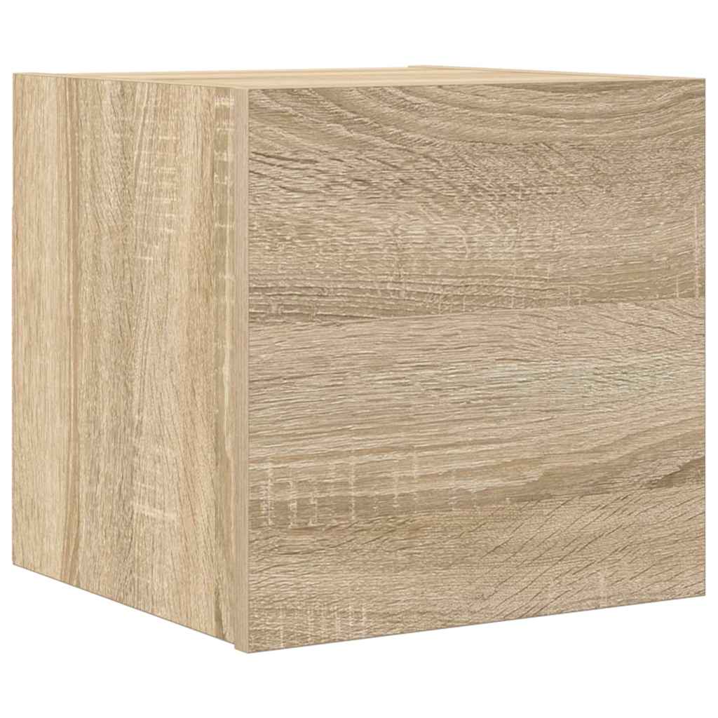 804490 vidaXL Wall Mounted TV Cabinet Sonoma Oak 30,5x30x30 cm