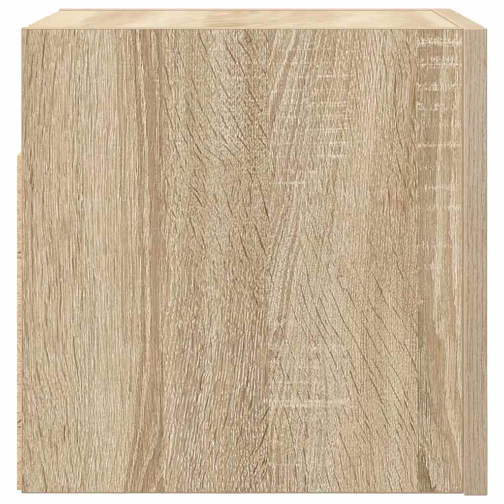 804492 vidaXL 4 Piece Wall-mounted TV Cabinet Set Sonoma Oak 30,5x30x30 cm
