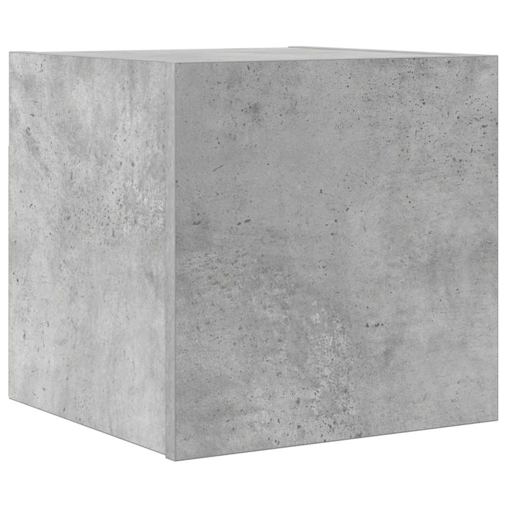 804493 vidaXL Wall Mounted TV Cabinet Concrete Grey 30,5x30x30 cm