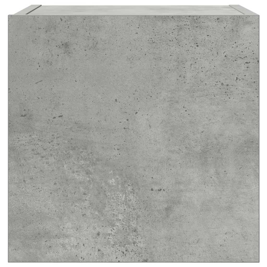 804493 vidaXL Wall Mounted TV Cabinet Concrete Grey 30,5x30x30 cm