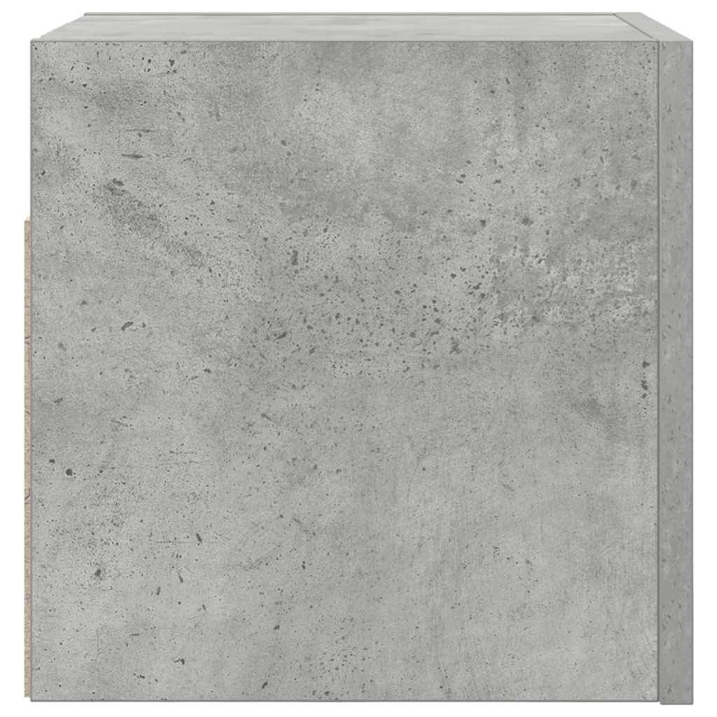 804493 vidaXL Wall Mounted TV Cabinet Concrete Grey 30,5x30x30 cm