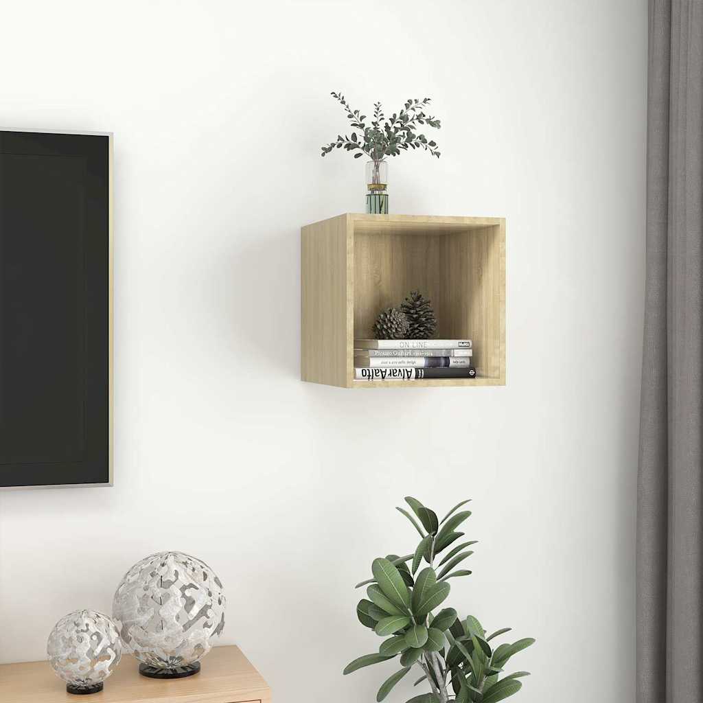 805453 vidaXL Wall Cabinet Sonoma Oak 37x37x37 cm Engineered Wood