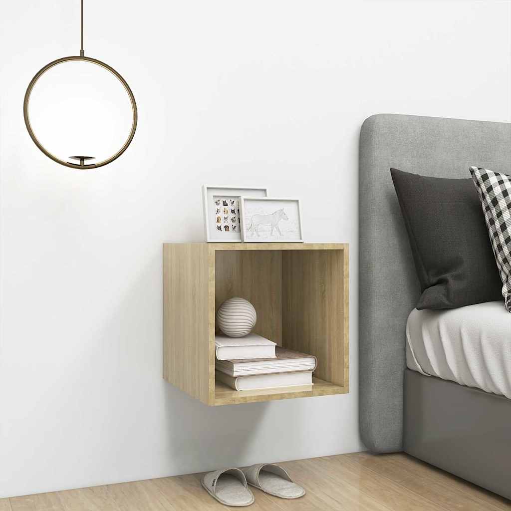 805453 vidaXL Wall Cabinet Sonoma Oak 37x37x37 cm Engineered Wood