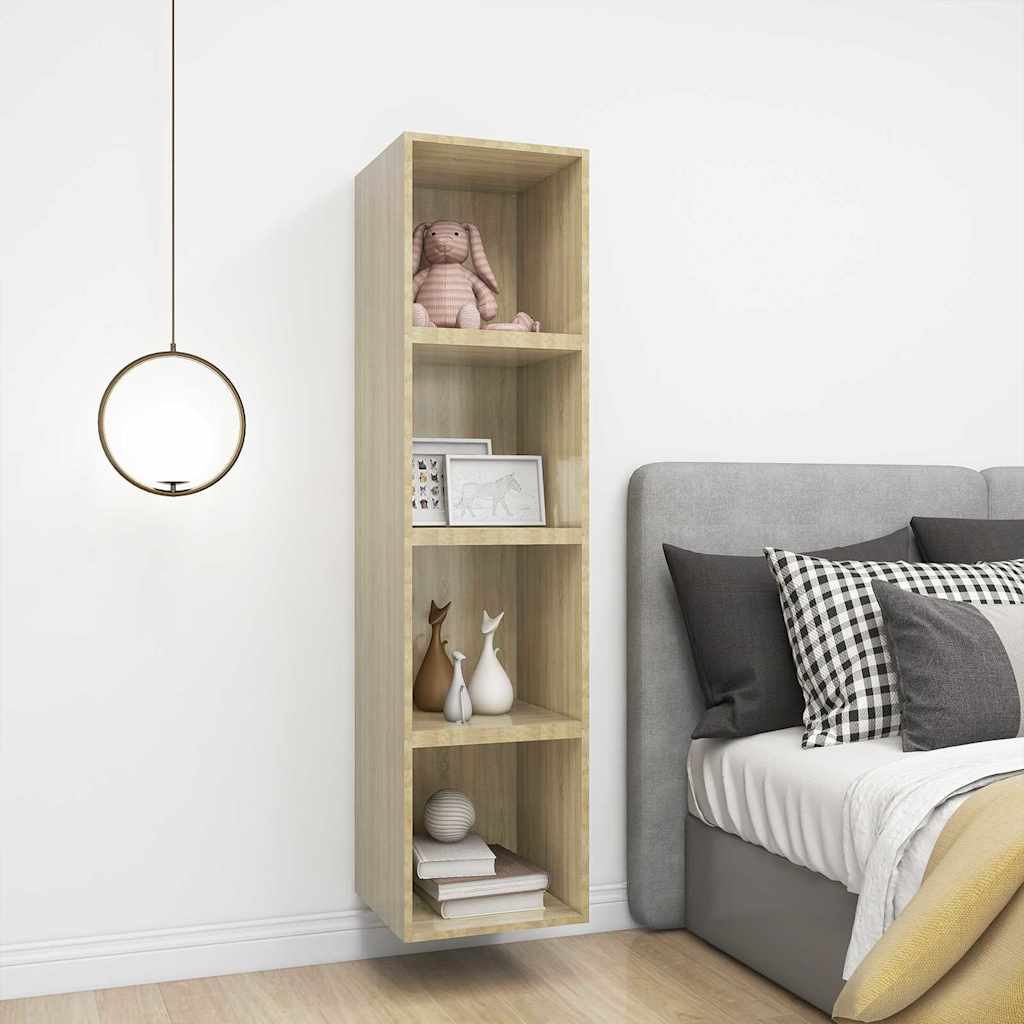 805453 vidaXL Wall Cabinet Sonoma Oak 37x37x37 cm Engineered Wood