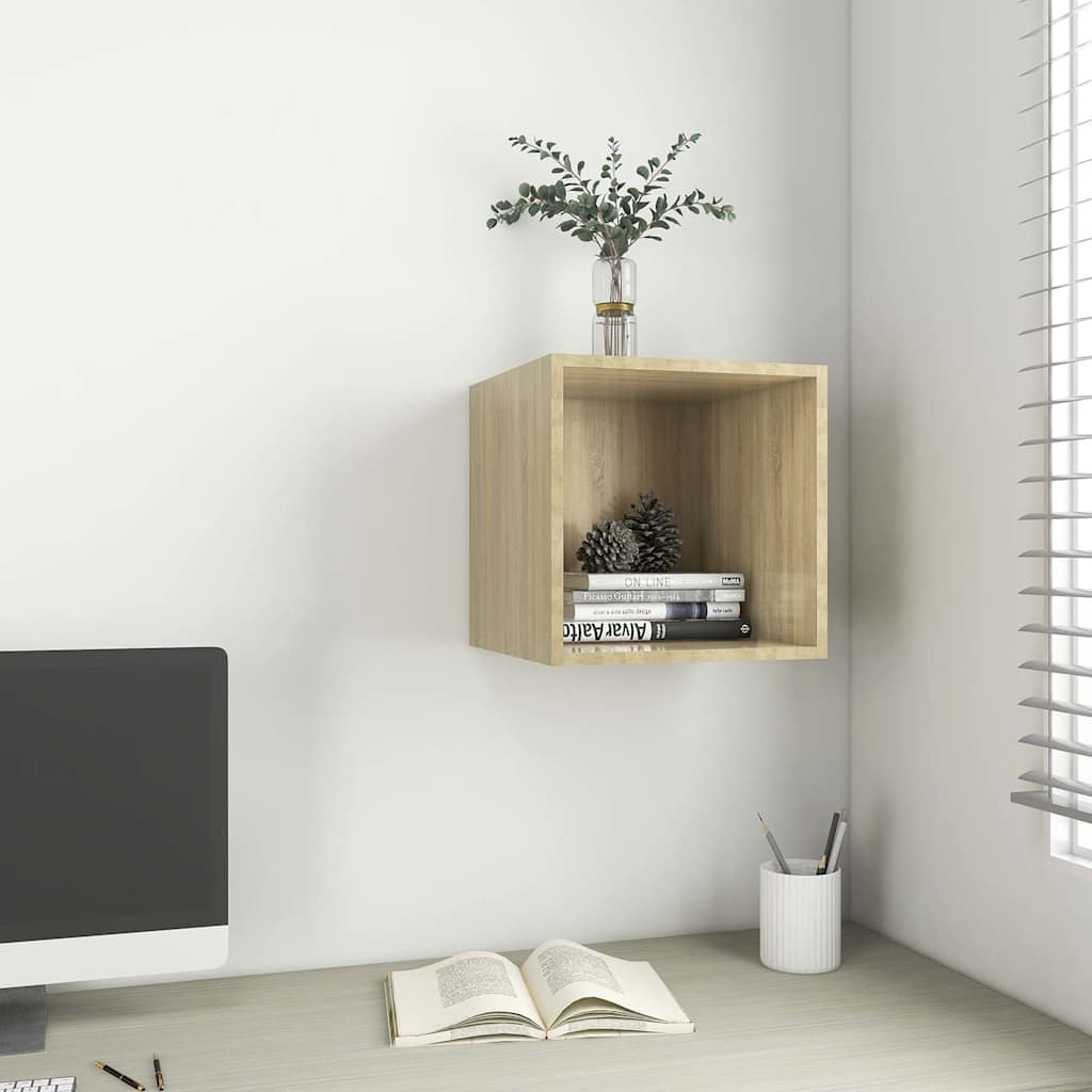805453 vidaXL Wall Cabinet Sonoma Oak 37x37x37 cm Engineered Wood