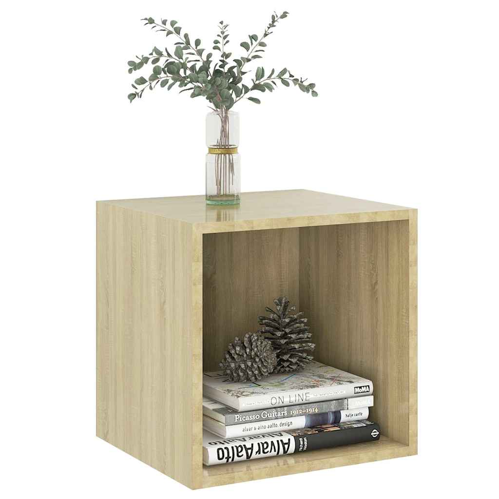805454 vidaXL Wall Cabinets 2 pcs Sonoma Oak 37x37x37 cm Engineered Wood