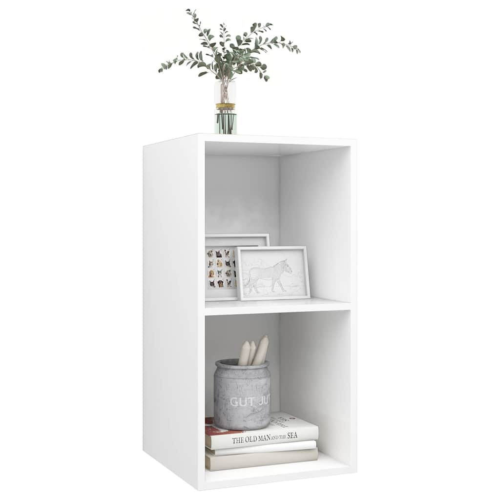 805471 vidaXL Wall-mounted TV Cabinet White 37x37x72 cm Engineered Wood
