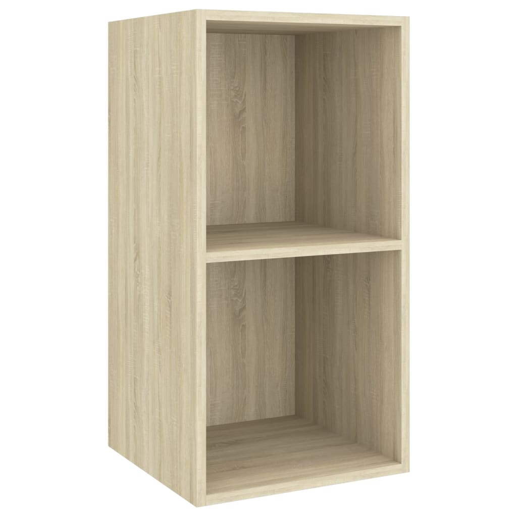 vidaXL Wall-mounted TV Cabinet Sonoma Oak 37x37x72 cm Engineered Wood