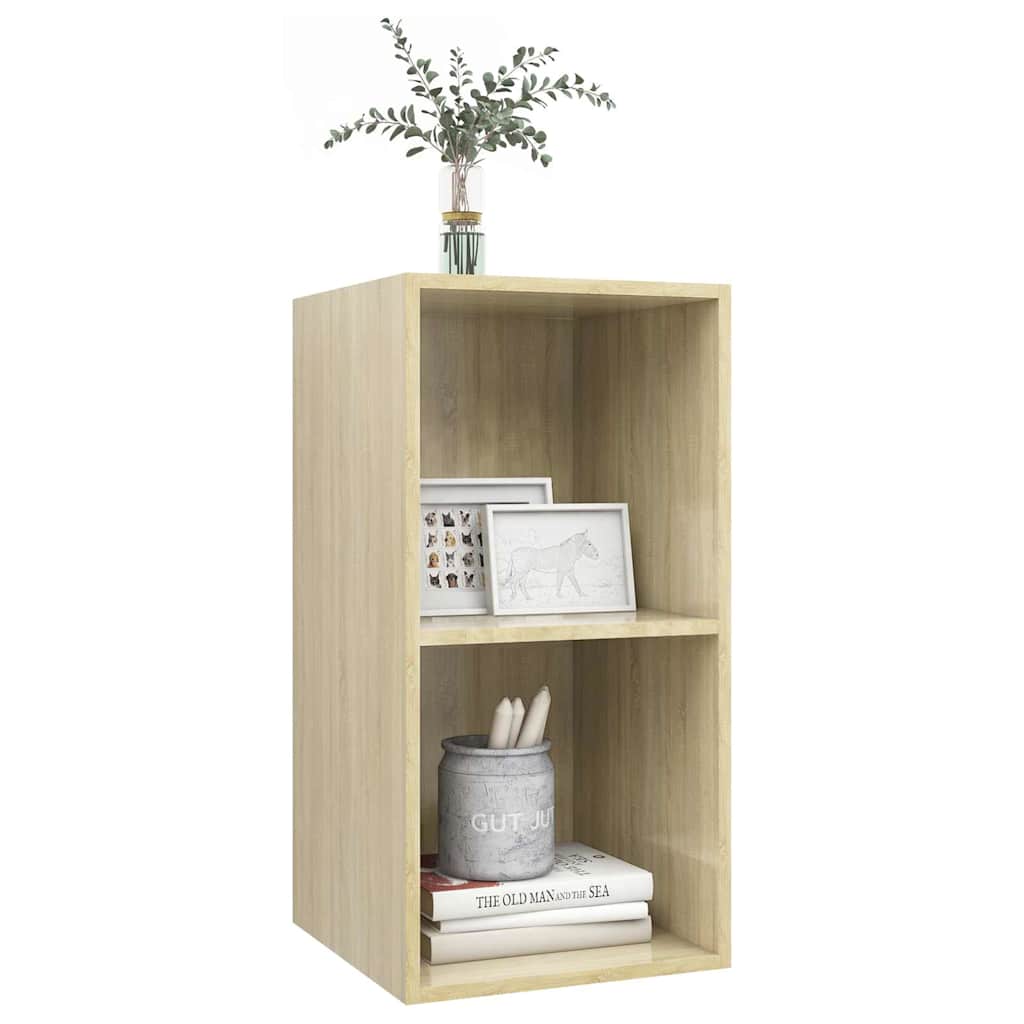 805474 vidaXL Wall-mounted TV Cabinet Sonoma Oak 37x37x72 cm Engineered Wood