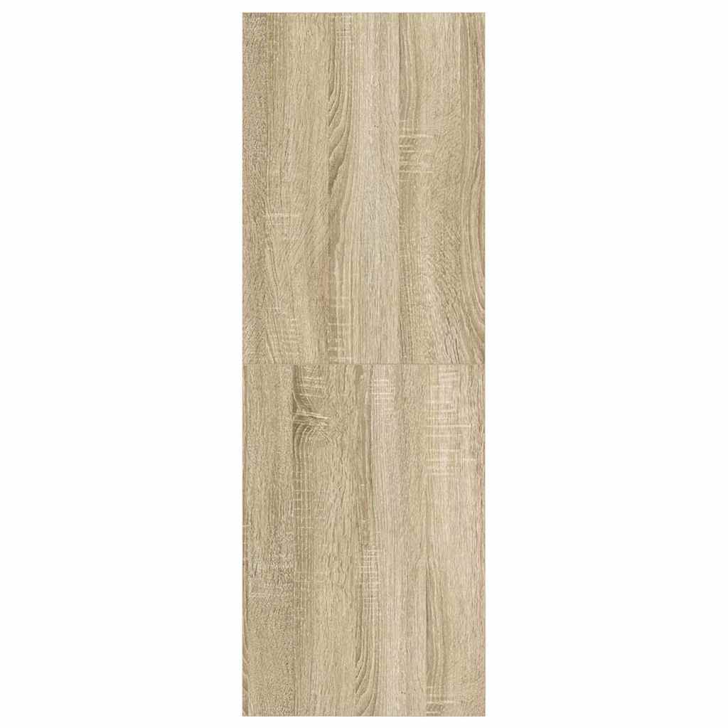 805483 vidaXL Wall-mounted TV Cabinet Sonoma Oak 37x37x107 cm Engineered Wood