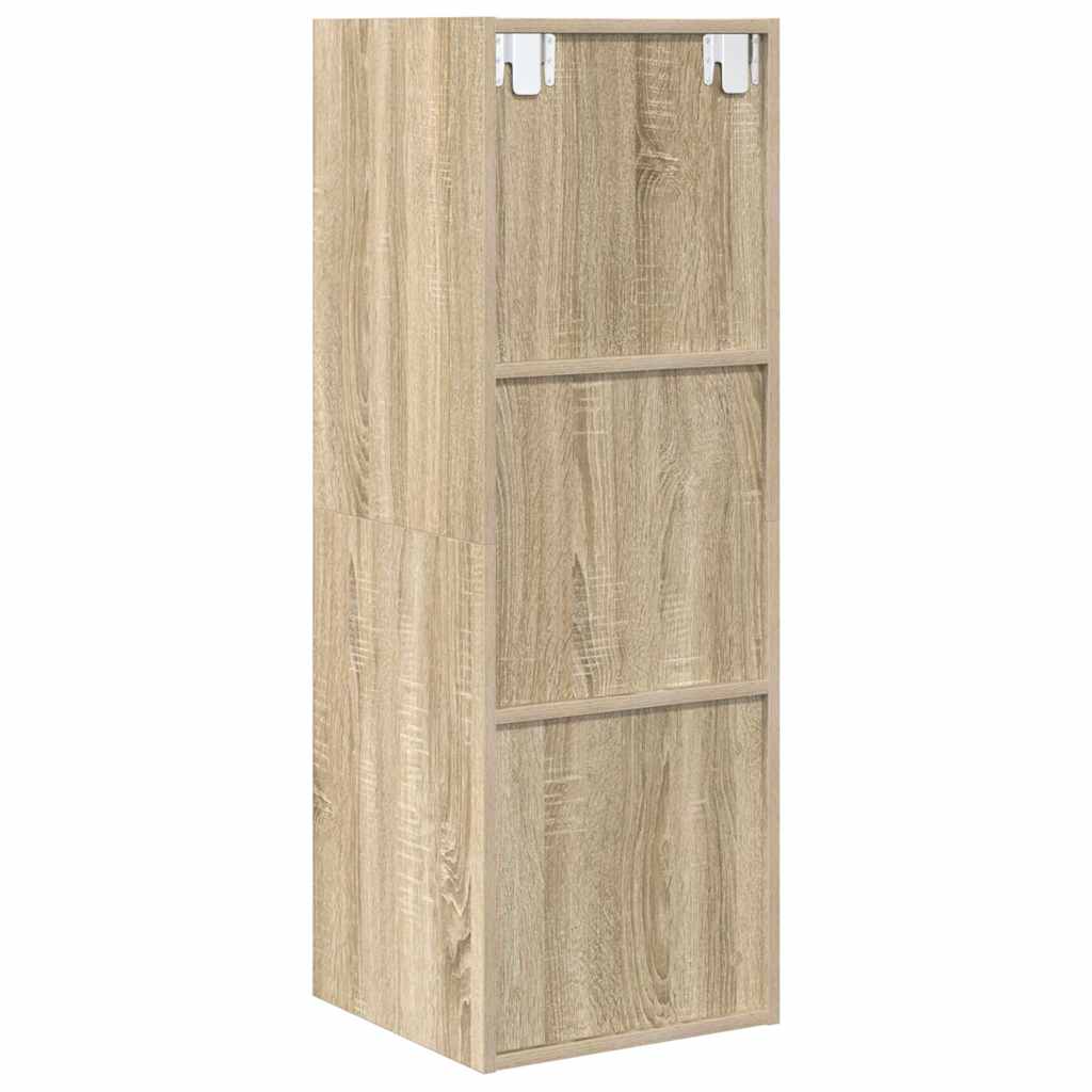 805483 vidaXL Wall-mounted TV Cabinet Sonoma Oak 37x37x107 cm Engineered Wood